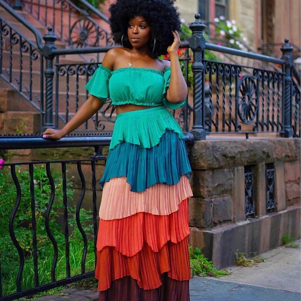 2 Piece Maxi Skirt Set